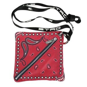 Etro Vibrant Red and Black Crossbody Bag